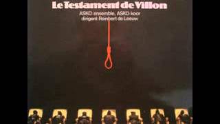 Ezra Pound - Le Testament De Villon - Opera
