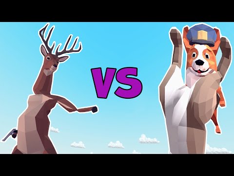 Deer VS GIANT DOGGO! [DEEEER Simulator Gameplay]