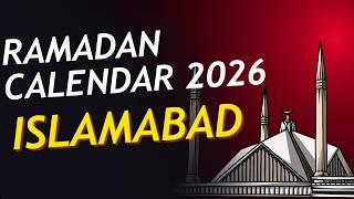 Ramadan Calendar 2026 Islamabad | Sehri & Iftar Time Today | Ramadan Timetable