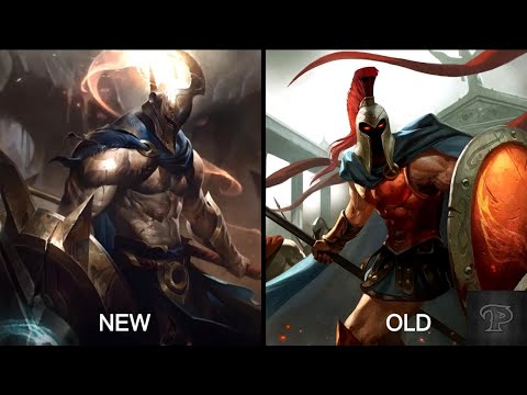 PantheonRework 2019 NEW vs OLD All Pantheon Skins Splash Arts