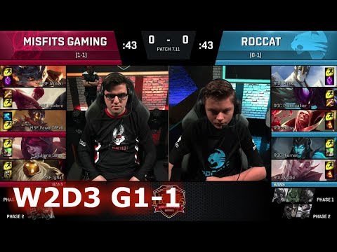 Misfits vs ROCCAT | Game 1 S7 EU LCS Summer 2017 Week 2 Day 3 | MSF vs ROC G1 W2D3