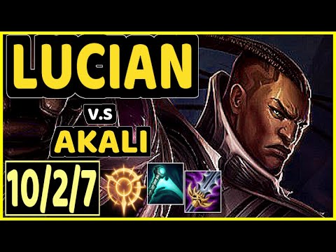 EVROT (LUCIAN) vs AKALI - 10/2/7 KDA MID CHALLENGER GAMEPLAY - BR