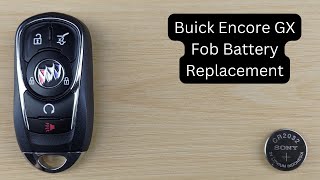 How To Replace/Change Buick Encore GX Remote Key Fob Battery 2020 - 2024