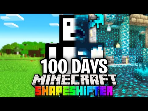 I Survived 100 Days as a SHAPESHIFTER in Hardcore Minecraft... Minecraft Hardcore 100 Days