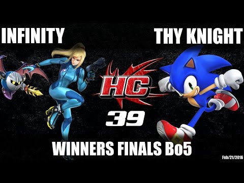 HC39 Sm4sh Winners Finals Bo5: Infinity (ZSS/Meta Knight) vs Thy Knight (Sonic)