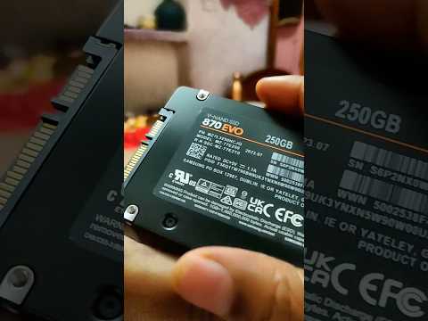 Best SSD ! Samsung Evo 870 250 GB #techyoutube #shorts
