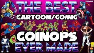 The Best Arcade Games Based on Comic & Cartoons #mame #arcadegames #arcadegaming