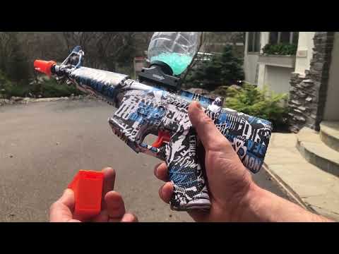 Showcase-Setup- Demo & FPS Test: OSKERAY Brand Mini M16 Gel Ball Blaster