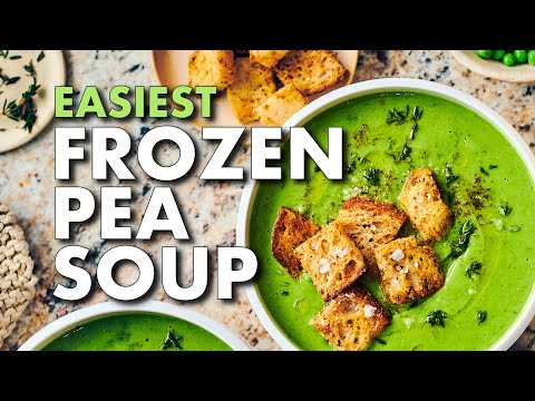 Easiest Frozen Pea Soup