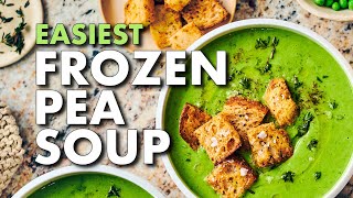 Easiest Frozen Pea Soup