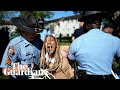 Emory University: teargas and rubber bullets reportedly used in protest crackdown