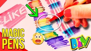 DIY Magic PENS 🖍  How to make COLOR CHANGING MARKERS