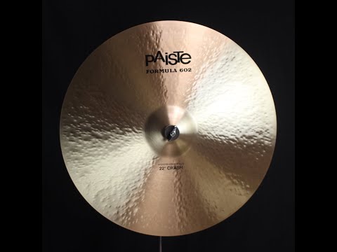Paiste 22" Formula 602 Modern Essentials Crash - 2485g (video demo) image 2