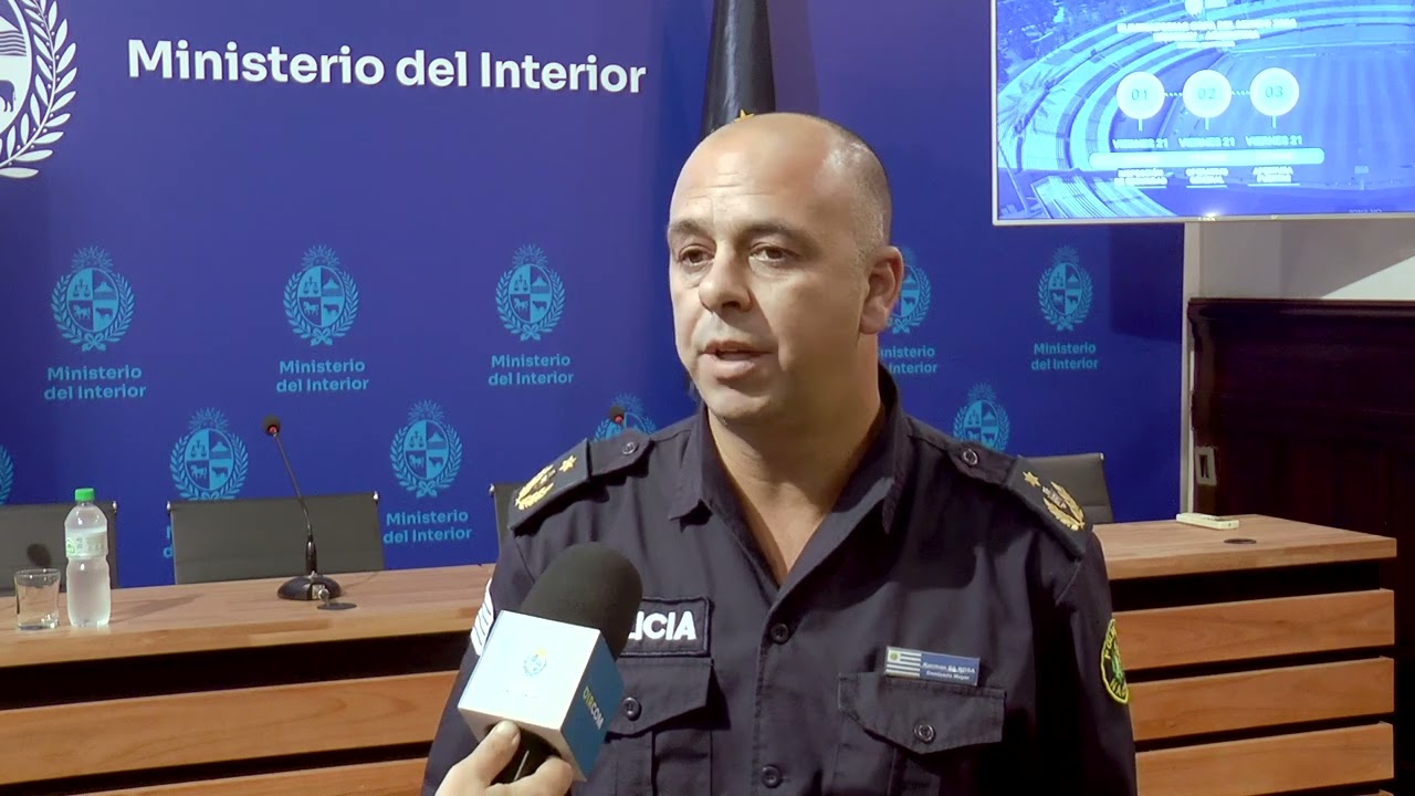 Operativo de seguridad para el partido Uruguay Argentina