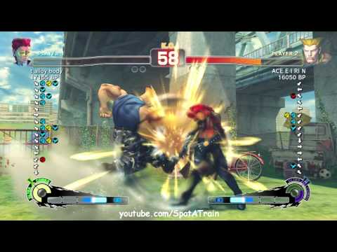 SSFIV: t alloy body (C.Viper) vs ACE E I RI N (Guile) TRUE-HD QUALITY
