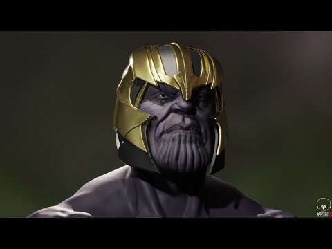 Thanos, medium VR SpeedSculpt, part02, Helmet.