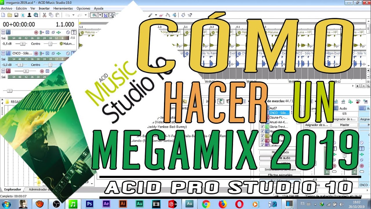 Como hacer un MEGAMIX en Acid Studio10 super fácil
