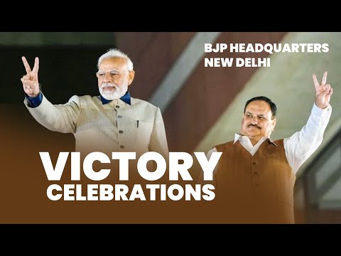 पूर्वोत्तर में खिला कमल, बीजेपी मुख्यालय में जोरदार जश्न, PM मोदी का संबोधन- देंखे लाइवा
