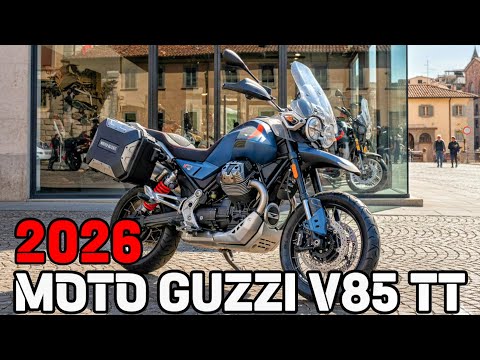 2026 Moto Guzzi V85 TT Travel Blu Zefiro Classic Adventure