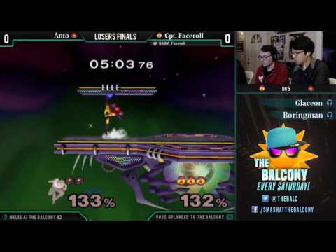 Melee @ the Balcony 82 - Losers Semis ft. Jago (Ice Climbers) VS Anto (Samus)