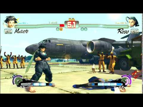 USF4 - FT5 - Darryl (Makoto) vs Kujira (Rose)
