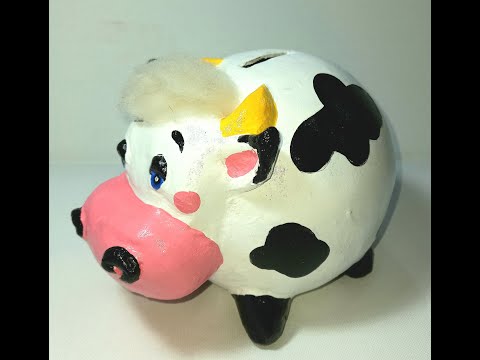 мастер-класс Копилка-Бычок в технике папье маше Николаева А.В. МКУДО'Дворец творчества'Талицкая ДШИ