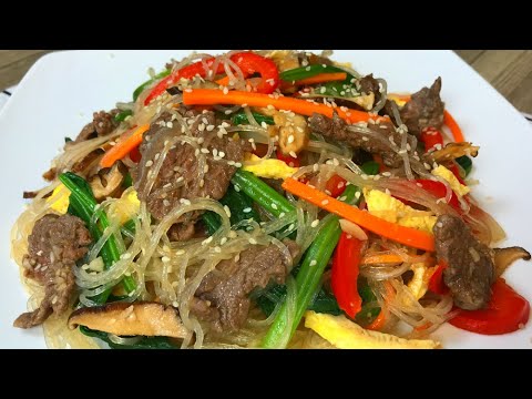 Cách làm MIẾN TRỘN HÀN QUỐC (Jachae) đơn giản dễ làm, ăn hoài không ngán