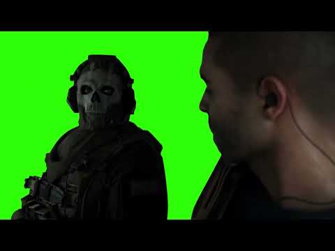 Soap Talking to Ghost - Staring Ghost Scene - Green Screen
