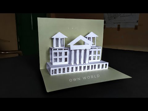 How To Make a Paper House pop-up card