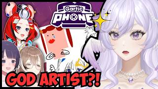 Vtuber reacts to Holo EN × JP Gartic Phone Collab! (ft. Marine, Korone, Fubuki, Ina, Bae & Mumei)
