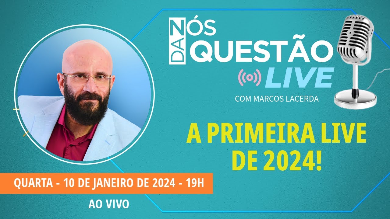 LIVE COMIGO - PERGUNTA QUE EU TE RESPONDO 10 01 2024 | Psicólogo Marcos Lacerda