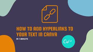 How to Add Hyperlinks to Your Text in Canva