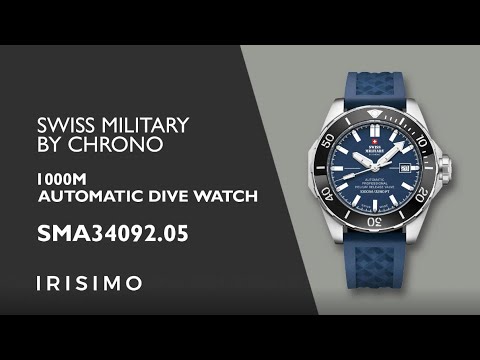 SWISS MILITARY BY CHRONO 1000M AUTOMATIC DIVE WATCH SMA34092.05 | IRISIMO