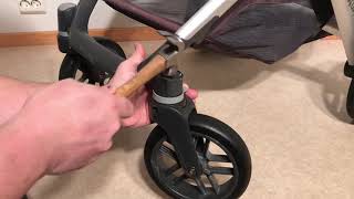 How to Remove / Detach a Stuck Front Wheel on a Uppababy Vista