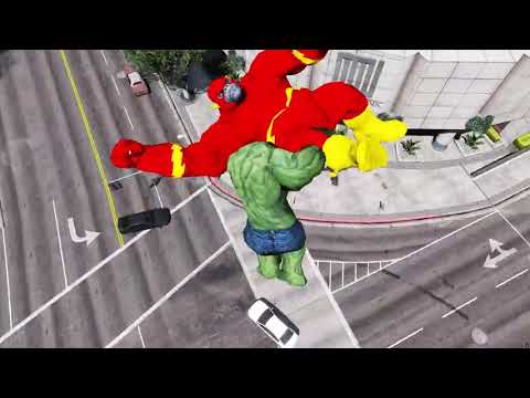 THE INCREDIBLE HULK VS FLASH GORILLA 🦊 EPIC BATTLE