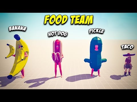 Food Team vs Others Units - TABS Modded