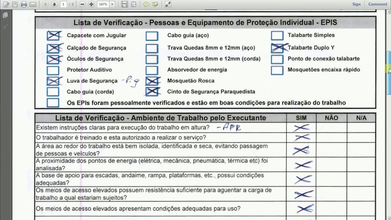 Permissão de Trabalho em Altura (Vídeo - Aula)