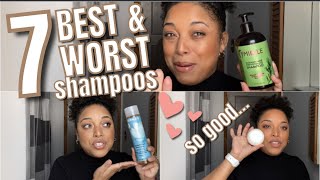 RANKING 7 SHAMPOOS for Fine Thin Hair // high porosity natural hair / drugstore and highend
