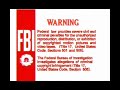 Fbi Warning Red Screen 1990 Logo