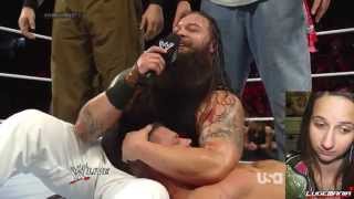 WWE Raw 4/21/14 Bray Wyatt Sings Hes Got The Whole World in His Hands