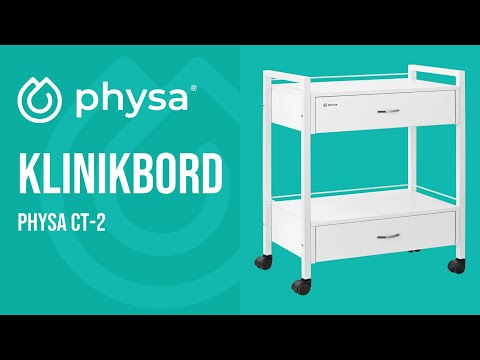 video - Klinikbord - 2 lådor - 62.5 x 40 x 85.5 cm