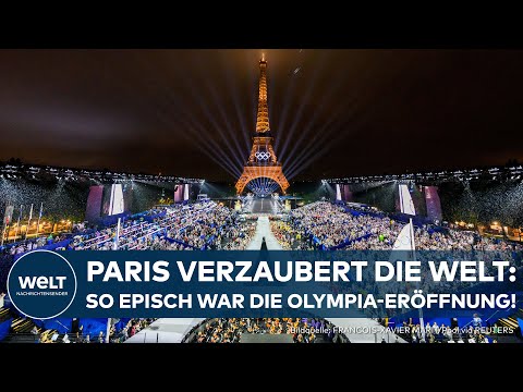 OLYMPIA 2024: Paris feiert gigantische Eröffnungszeremonie und trotzt Regen