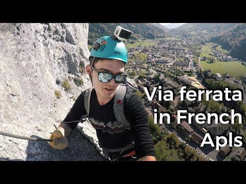 Climbing in Rhones Alps in France