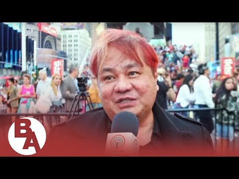 Rocky Gathercole's designs dazzle Times Square on New York Fashion Week