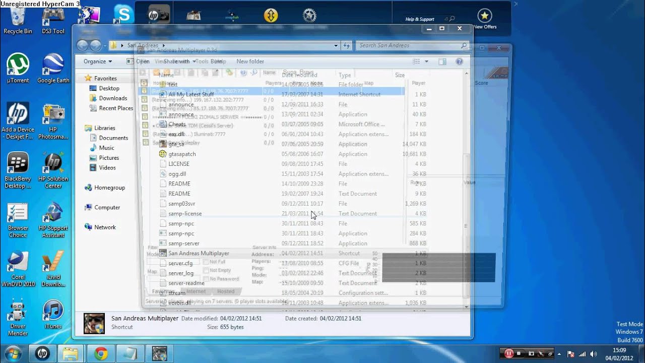 Gta San Andreas picking a server problem