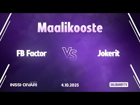 Maalikooste: FB Factor - Jokerit (Inssi-Divari N)