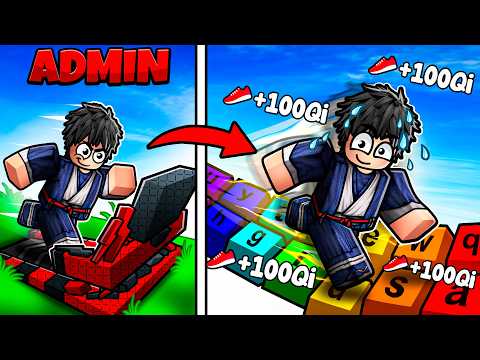 I Started Over with ADMIN TREADMILL in +1 Speed Keyboard Escape Roblox!