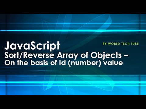 Javascript Sort Or Reverse Array Of Objects With Idnumeric Property Sort Reverse Array In Js