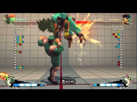 AOI MOMO [Bison] vs hero0621 [Blanka] SSF4 Japanese Online Ranked Matches - TRUE-HD
