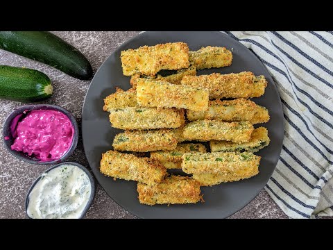, title : 'How to make healthy ZUCCHINI FRIES BAKED in the oven'